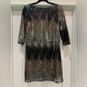 Sequin Shift Dress